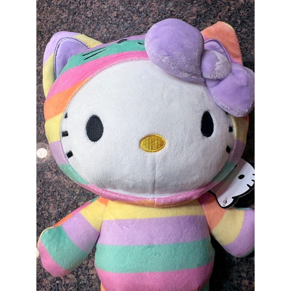 Hello Kitty Pastel Striped Cat Costume Plush - Picture 13 of 16